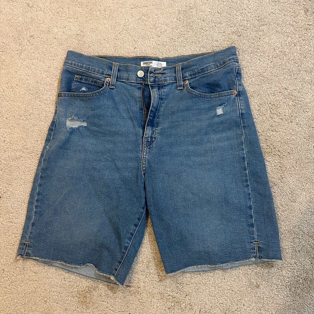 Signature by Levi Strauss Light Blue Denim Bermudas